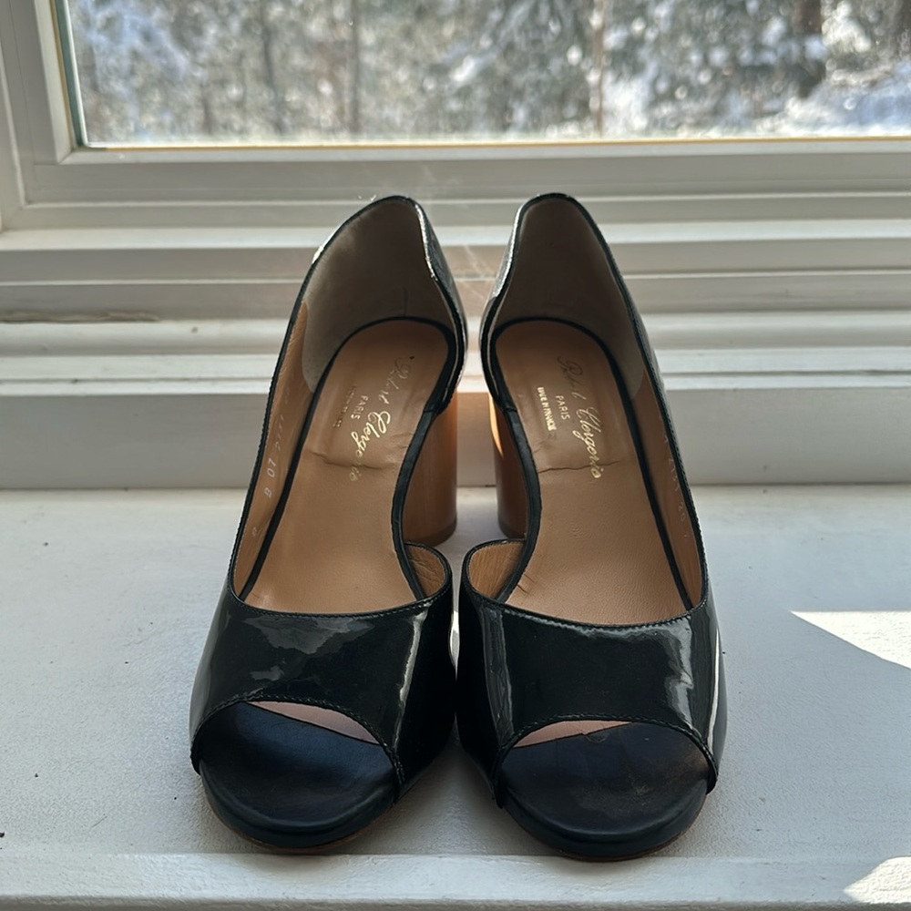 Robert Clergerie D’orsay Patent Leather Pump